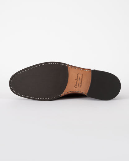sole of Oliver Sweeney Hunstanton Hand Antiqued Calf Leather Mens Oxford Shoes in Cognac