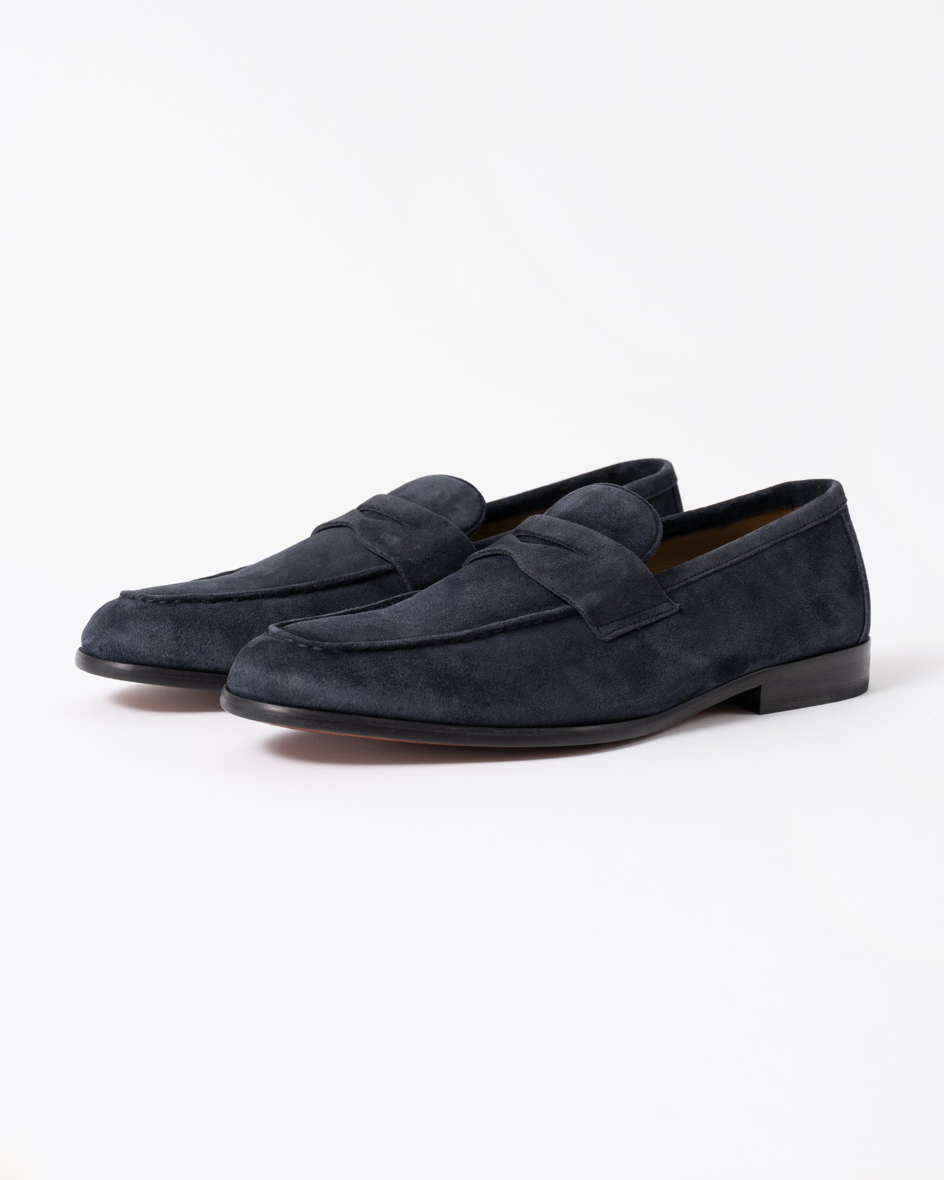 a pair of Oliver Sweeney Keyworth Suede Mens Loafers in Navy
