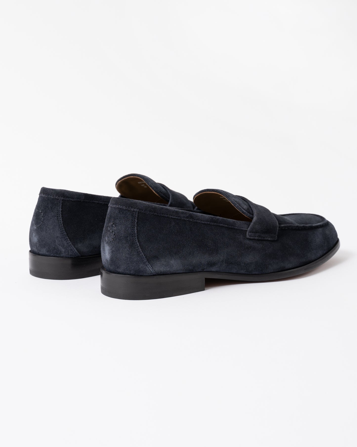 back of a pair of Oliver Sweeney Keyworth Suede Mens Loafers in Navy