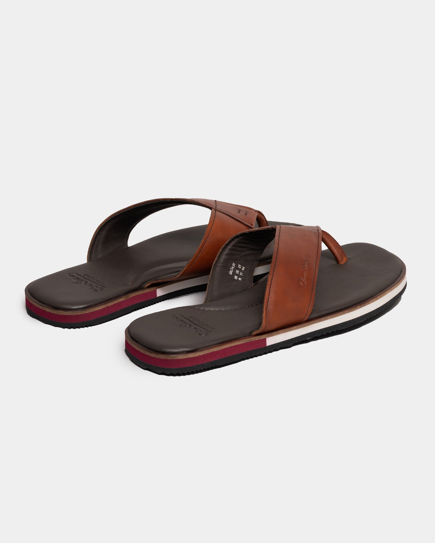 back of Oliver Sweeney Saltash Leather Mens Flip Flops