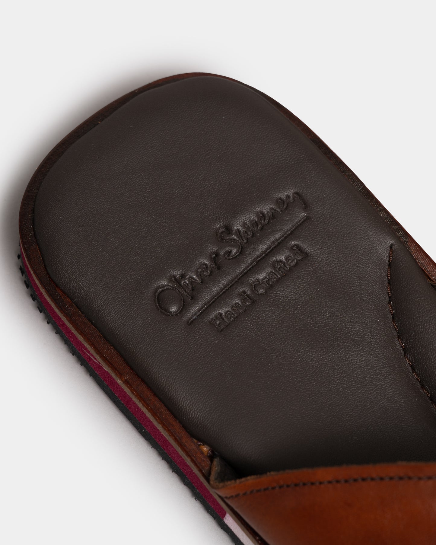 insole of Oliver Sweeney Saltash Leather Mens Flip Flops