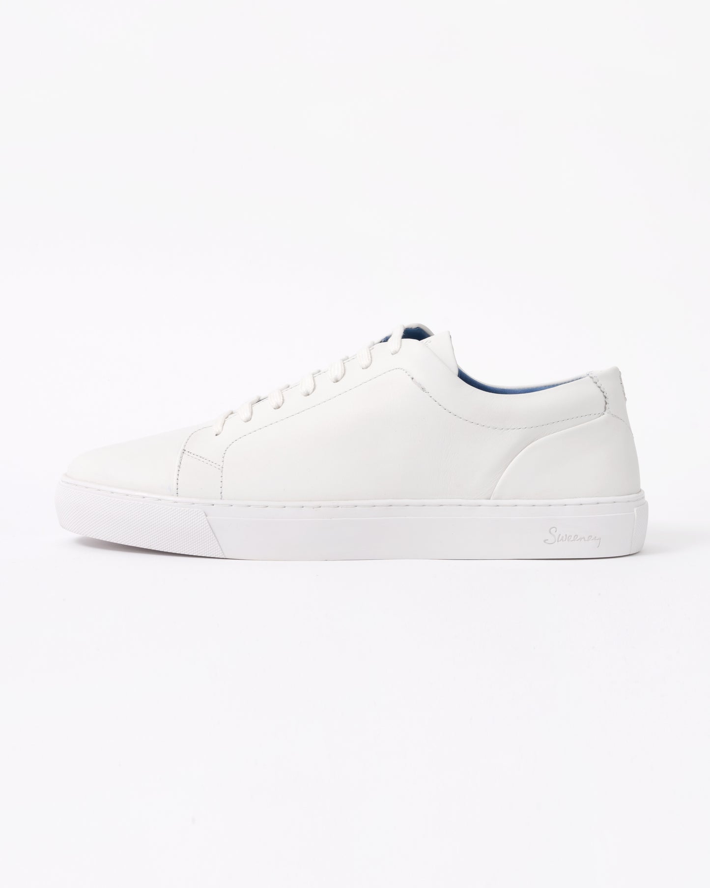 Oliver Sweeney Hayle Antiqued Calf Leather Mens Trainers - White