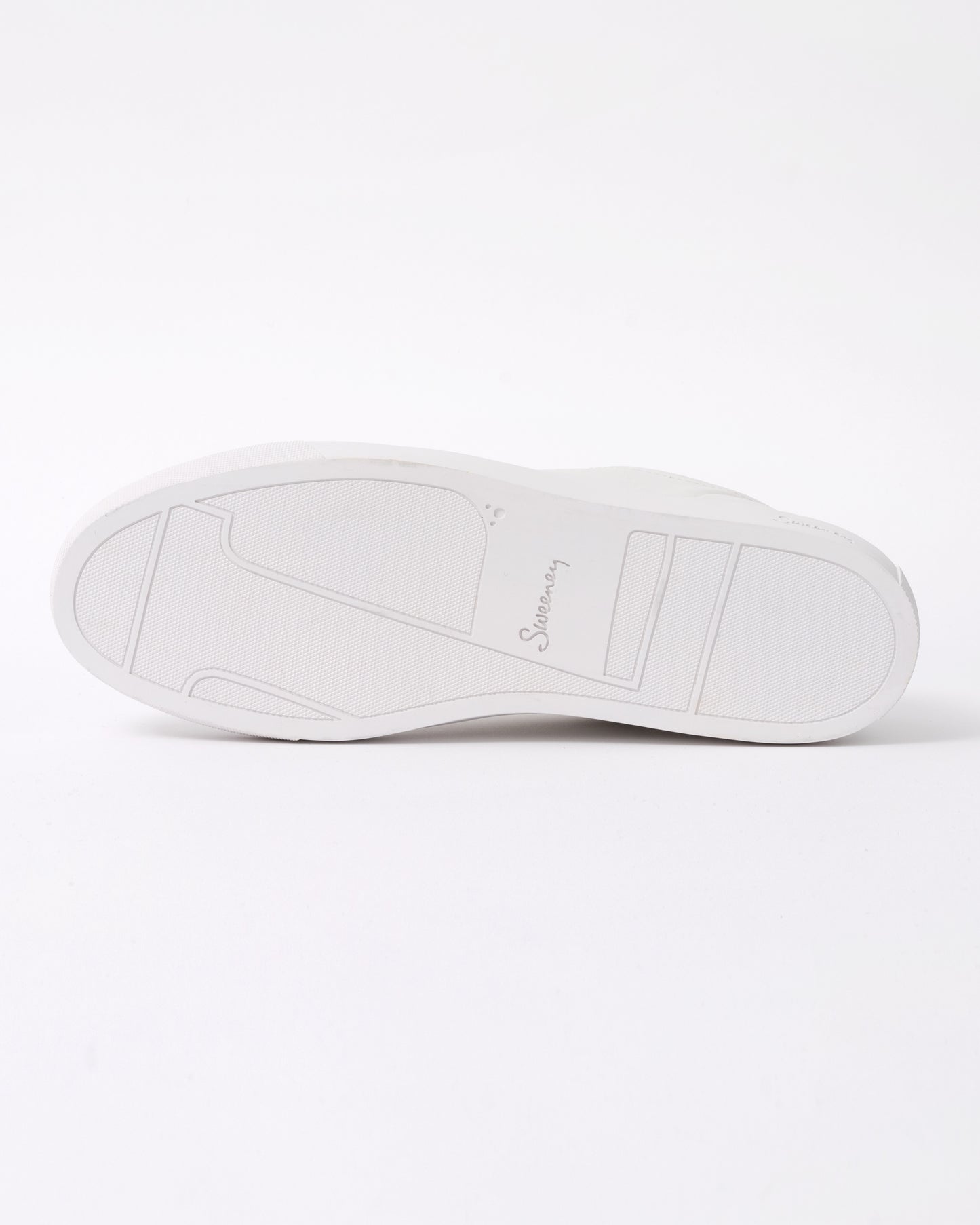Oliver Sweeney Hayle Antiqued Calf Leather Mens Trainers - White