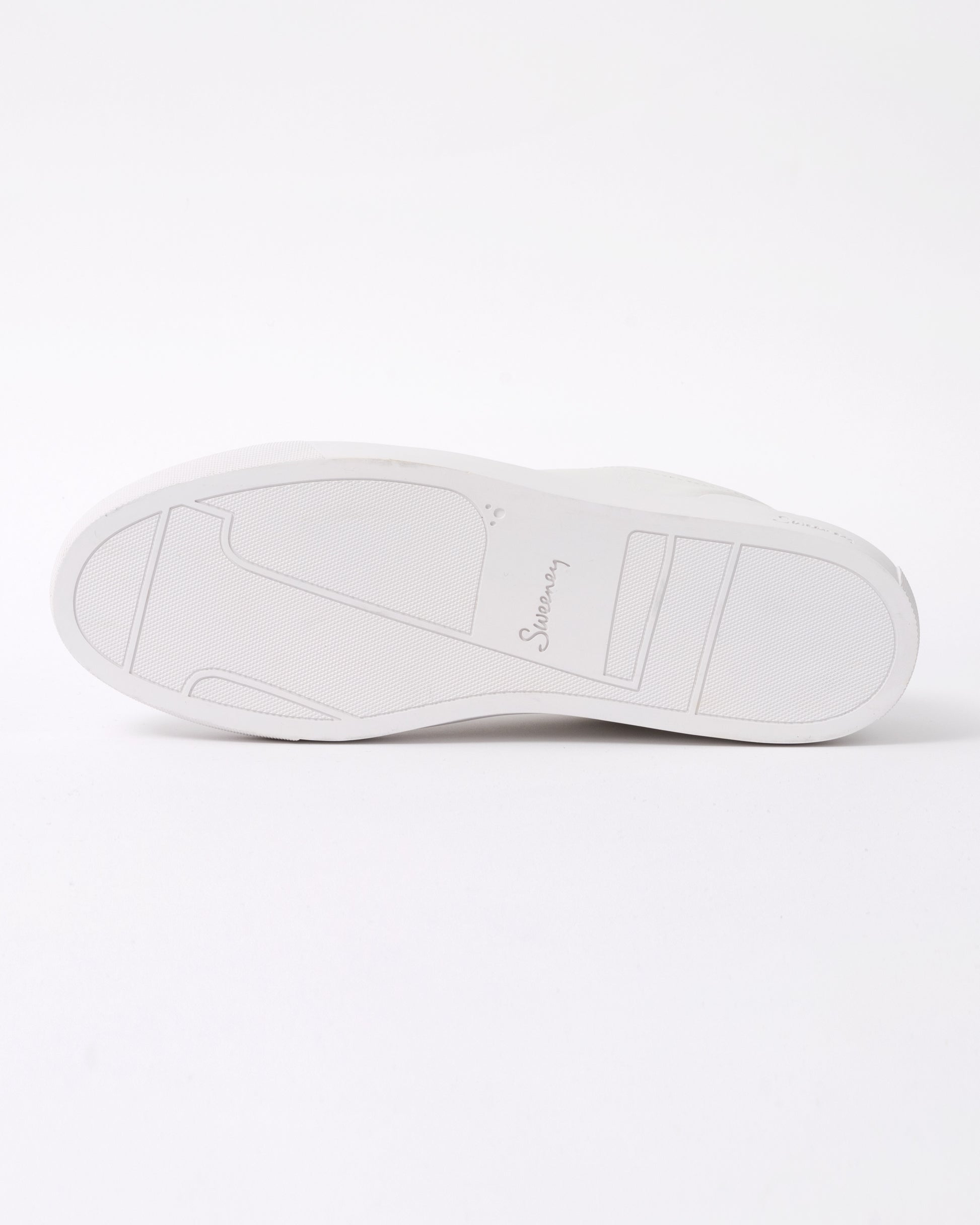 Oliver Sweeney Hayle Antiqued Calf Leather Mens Trainers - White