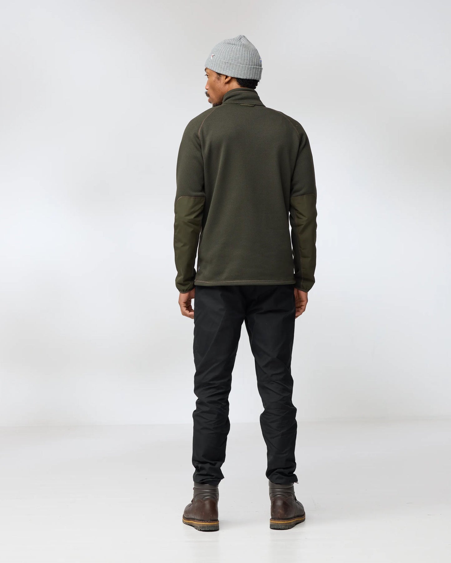 Fjallraven Ovik Mens Half Zip Fleece - Deep Forest 662