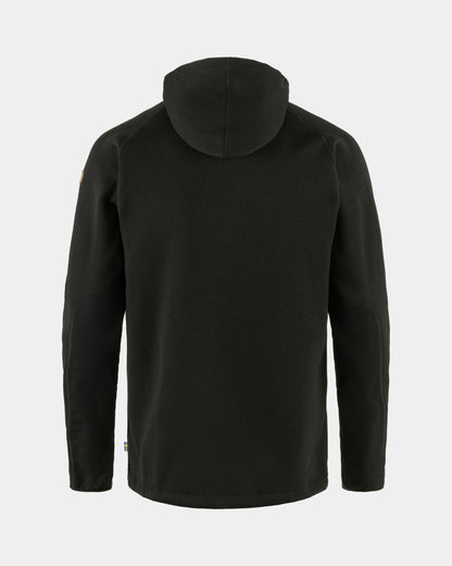 Fjallraven Ovik Mens Fleece Hoodie - Black 550 | CHO | Designer Mens Hoodies