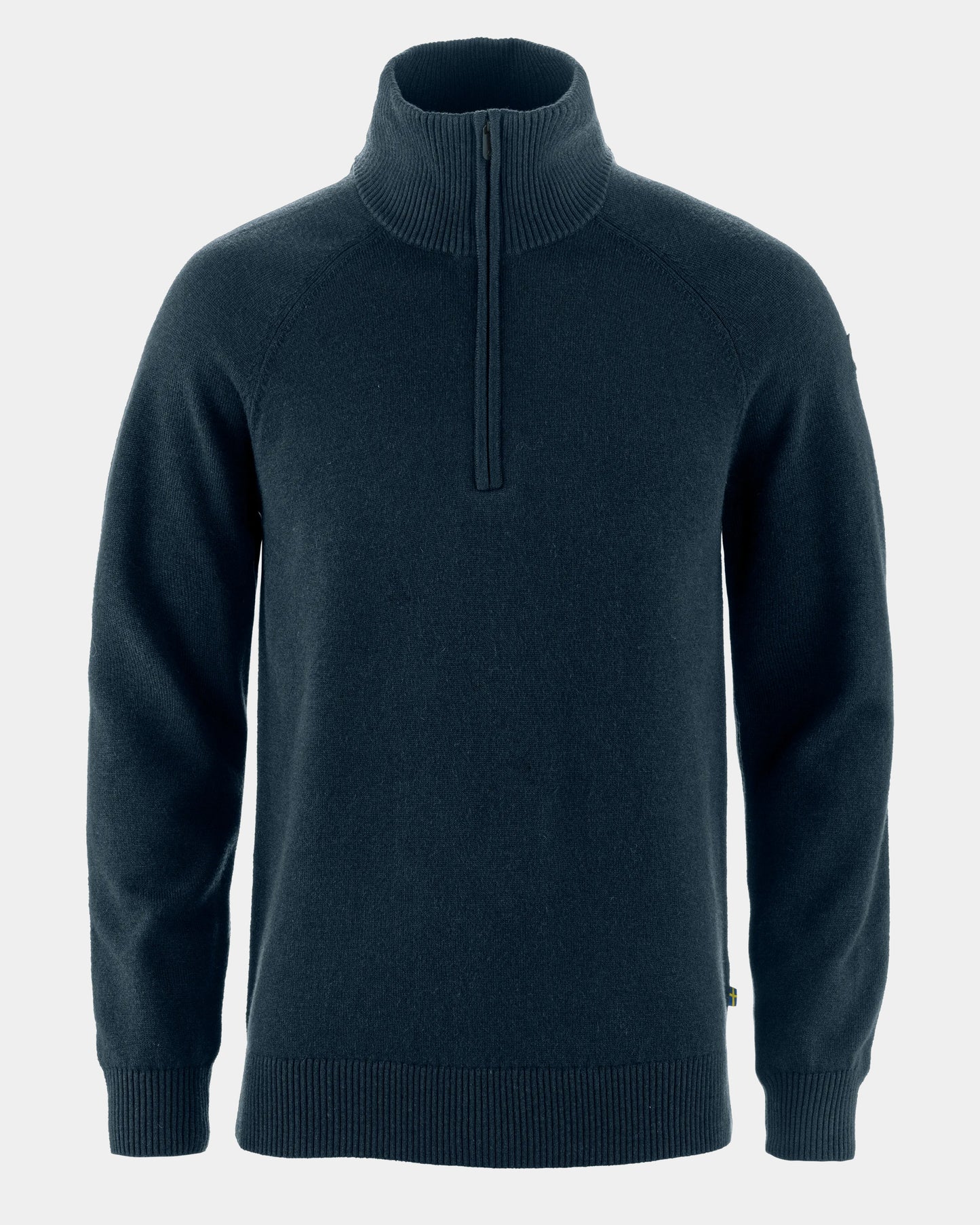 Fjallraven Övik Lite Mens Half Zip Jumper - Dark Navy 555