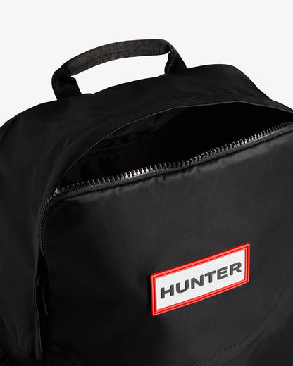 Hunter Nylon Large Backpack - Black