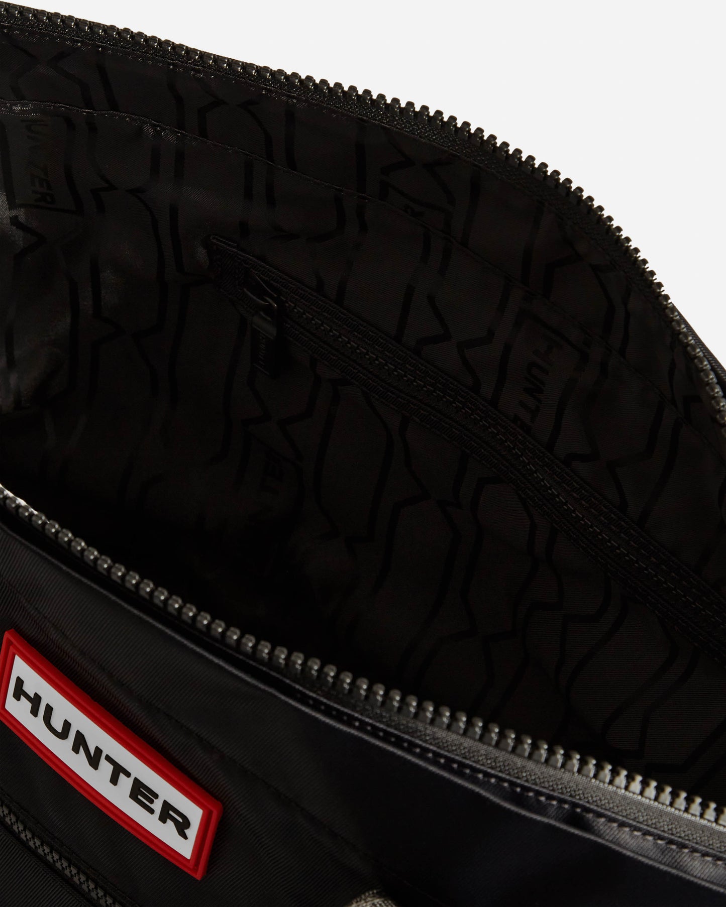 Hunter Nylon Midi Topclip Tote - Black
