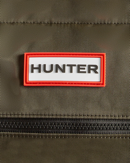 Hunter Nylon Midi Topclip Tote - Dark Olive