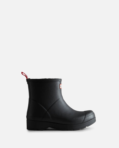 Hunter Mens Play Short Insulated Boot - Black