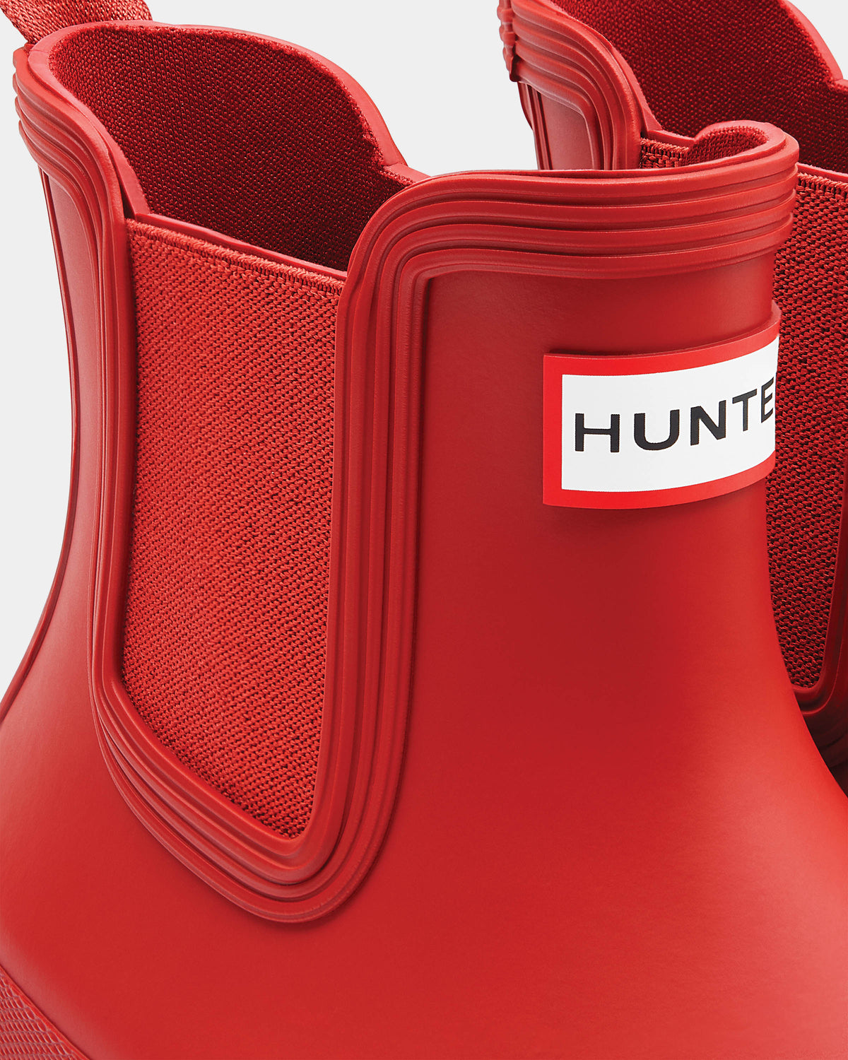 Hunter Original Chelsea Womens Boots - Military Red | CHO | Designer Womens Short Wellies