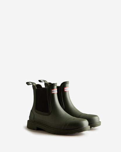 Hunter Commando Womens Chelsea Boot  - Dark Olive