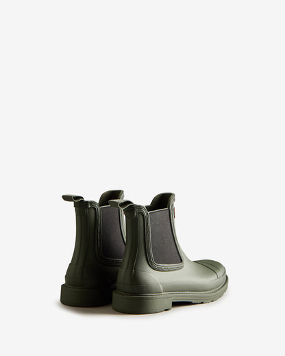 Hunter Commando Womens Chelsea Boot  - Dark Olive