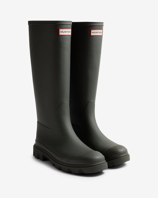Hunter Unisex Downpour Tall Boot - Dark Olive