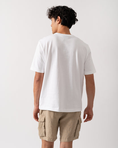PS Paul Smith Mens Casual Fit Stripe Graphic T-Shirt - 01 White