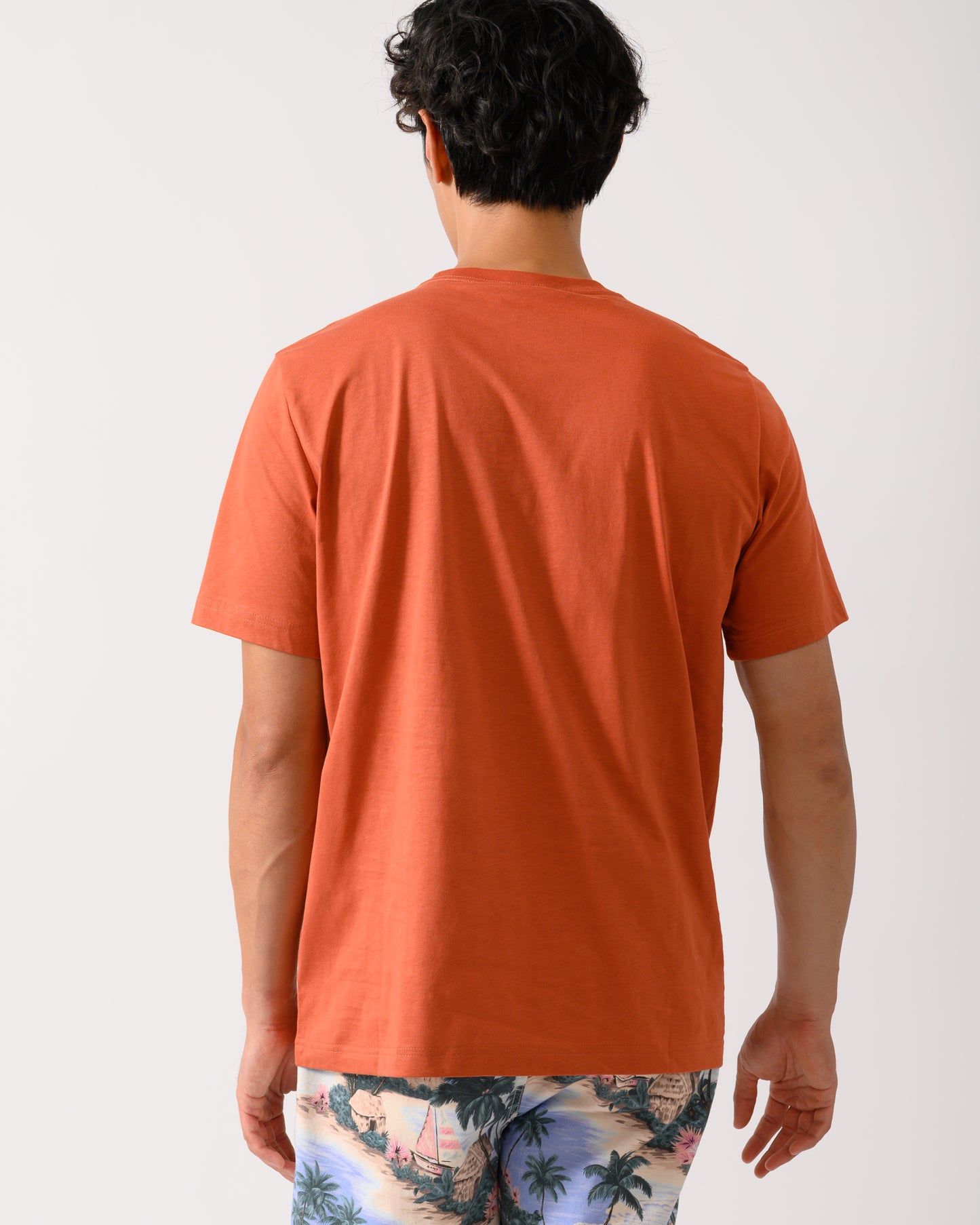 PS Paul Smith Mens Regular Fit Short Sleeve Zebra T-Shirt - 19 Dark Rust