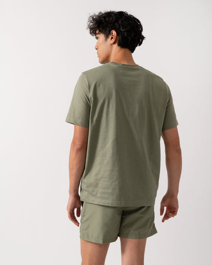 PS Paul Smith Mens Regular Fit Short Sleeve Zebra T-Shirt - 34C Washed Green