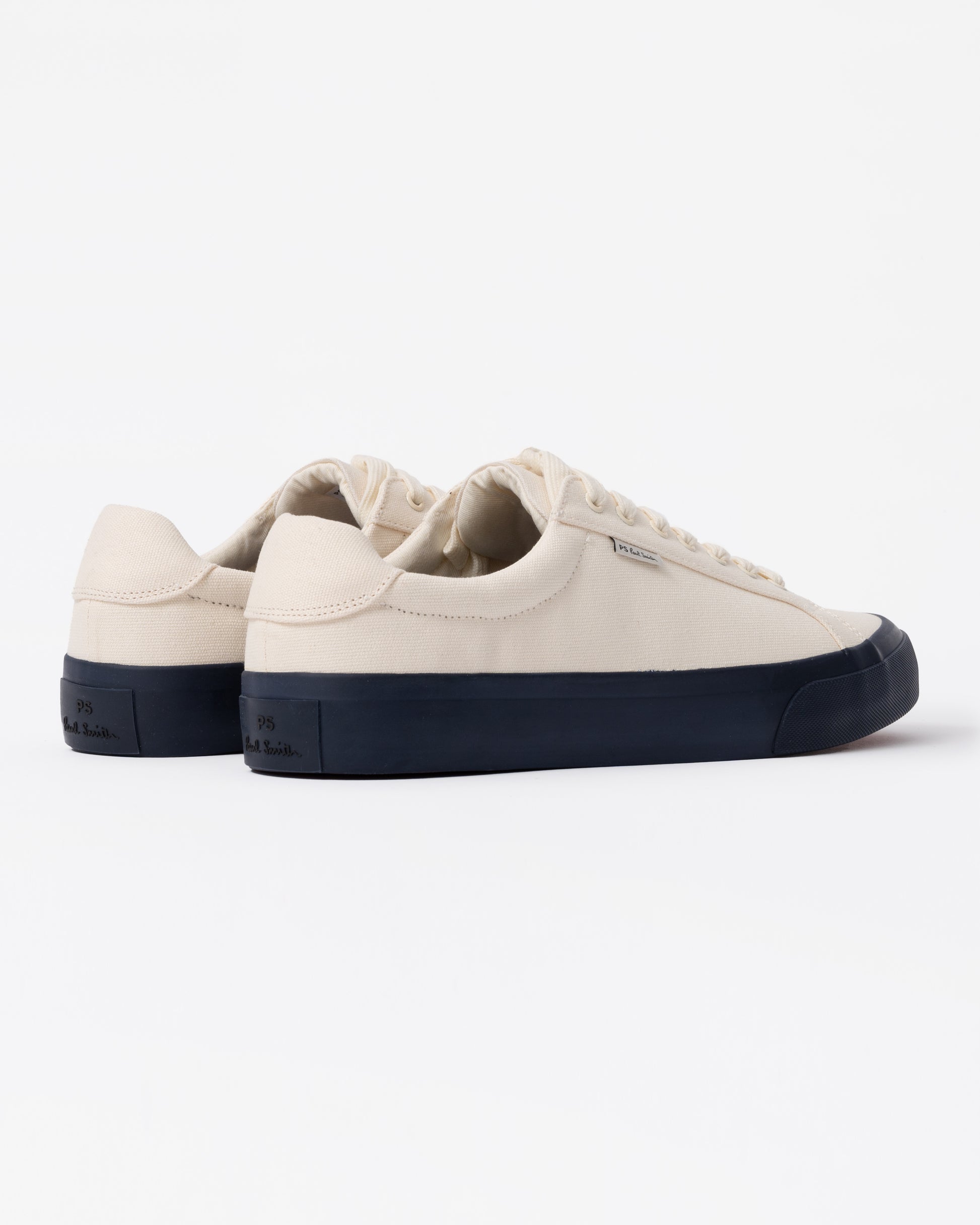 Discover designer mens trainers with Paul Smith's Amos Canvas Mens Trainers in 02 White