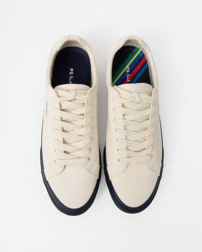 Discover designer mens trainers with Paul Smith's Amos Canvas Mens Trainers in 02 White