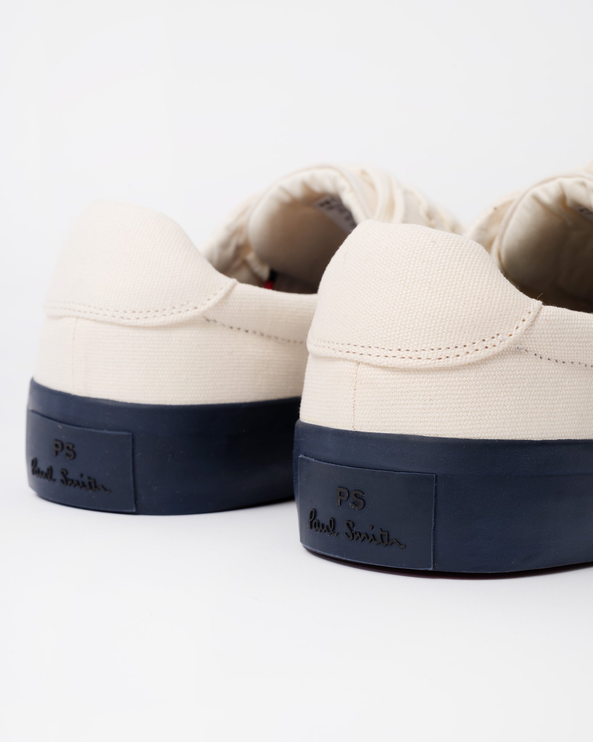 Discover designer mens trainers with Paul Smith's Amos Canvas Mens Trainers in 02 White