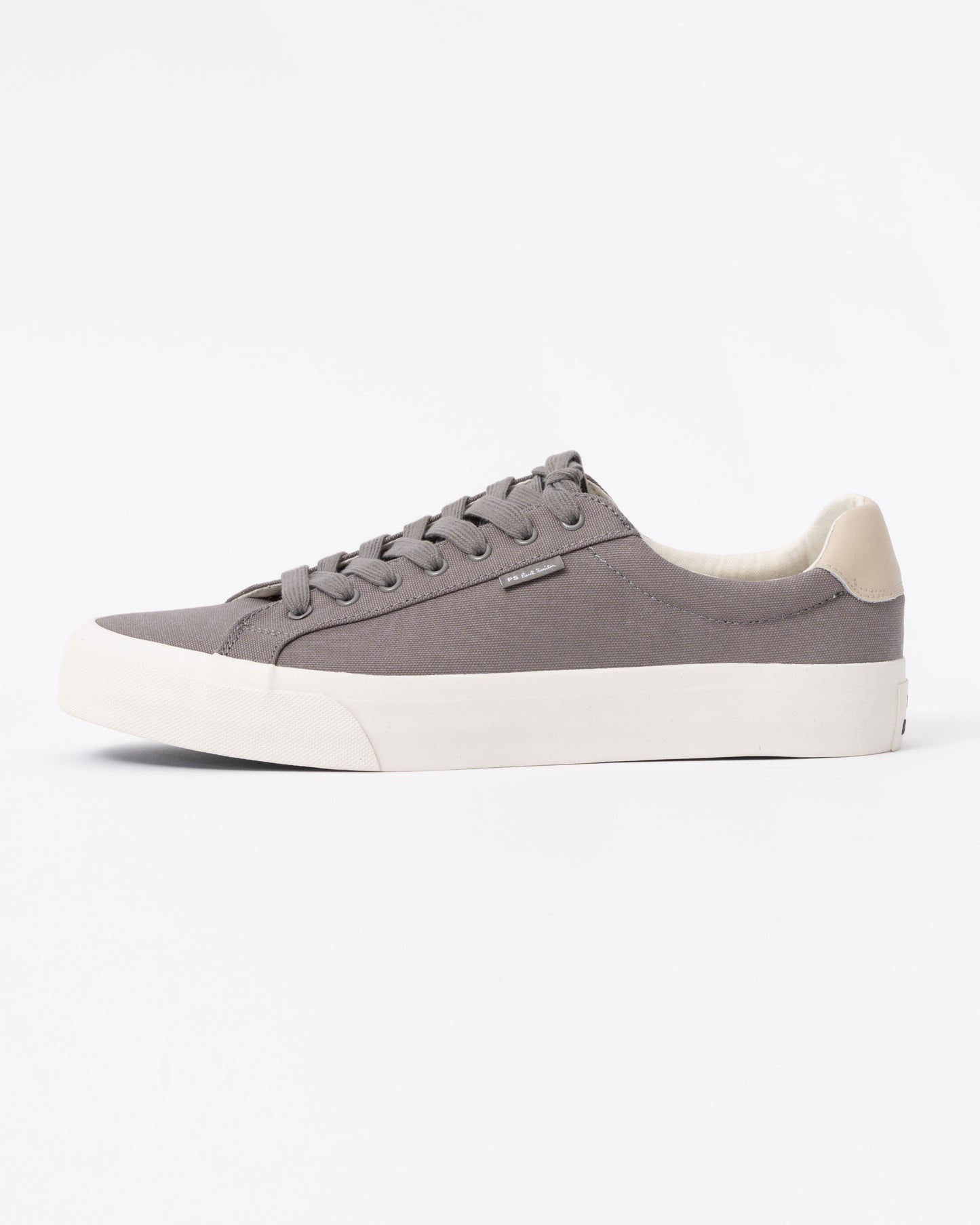 Discover designer mens trainers with Paul Smith's Amos Canvas Mens Trainers in 70 Grey