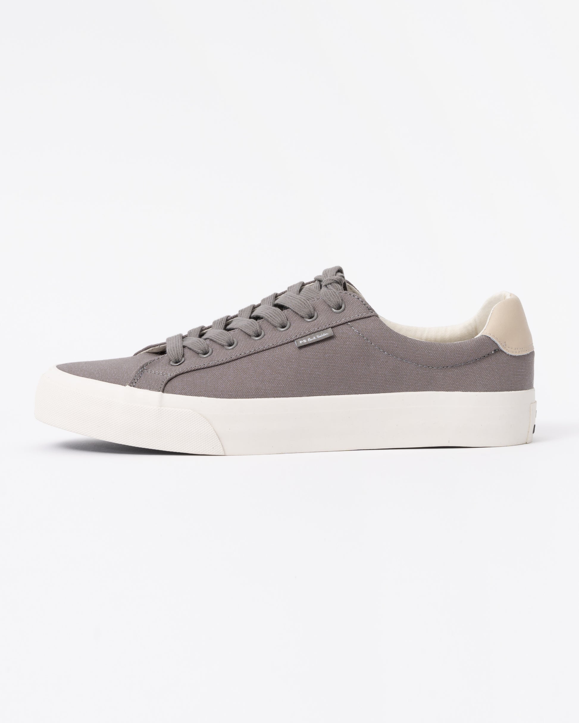 Discover designer mens trainers with Paul Smith's Amos Canvas Mens Trainers in 70 Grey