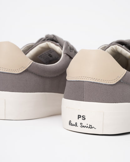 Discover designer mens trainers with Paul Smith's Amos Canvas Mens Trainers in 70 Grey