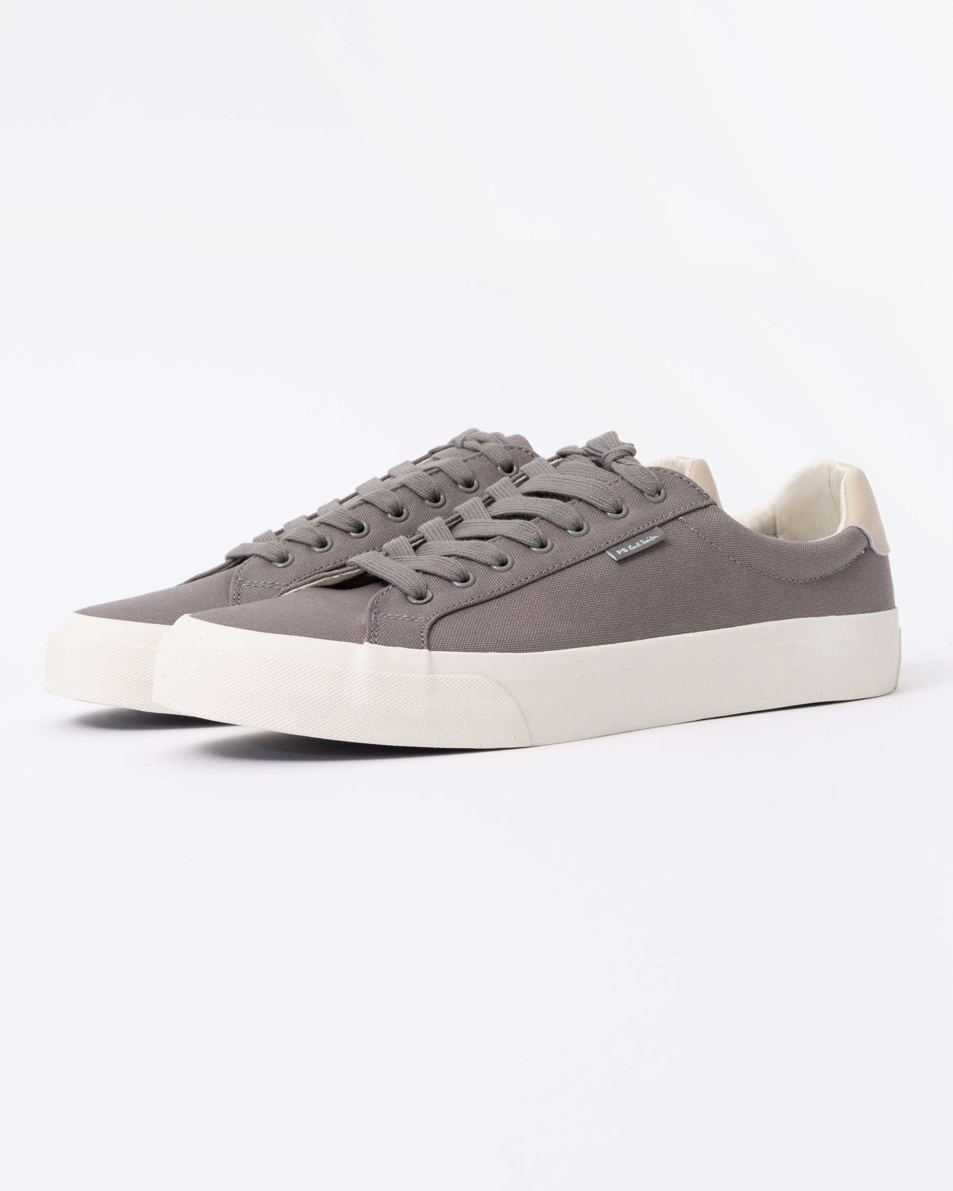 Discover designer mens trainers with Paul Smith's Amos Canvas Mens Trainers in 70 Grey