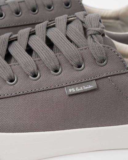 Discover designer mens trainers with Paul Smith's Amos Canvas Mens Trainers in 70 Grey