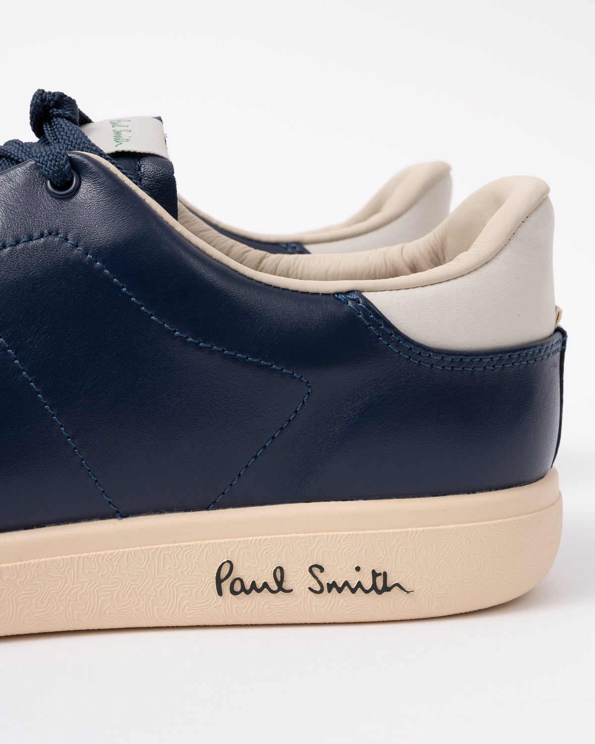 detail of PS Paul Smith Chip Leather Mens Trainers - 49 Very Dark Navy