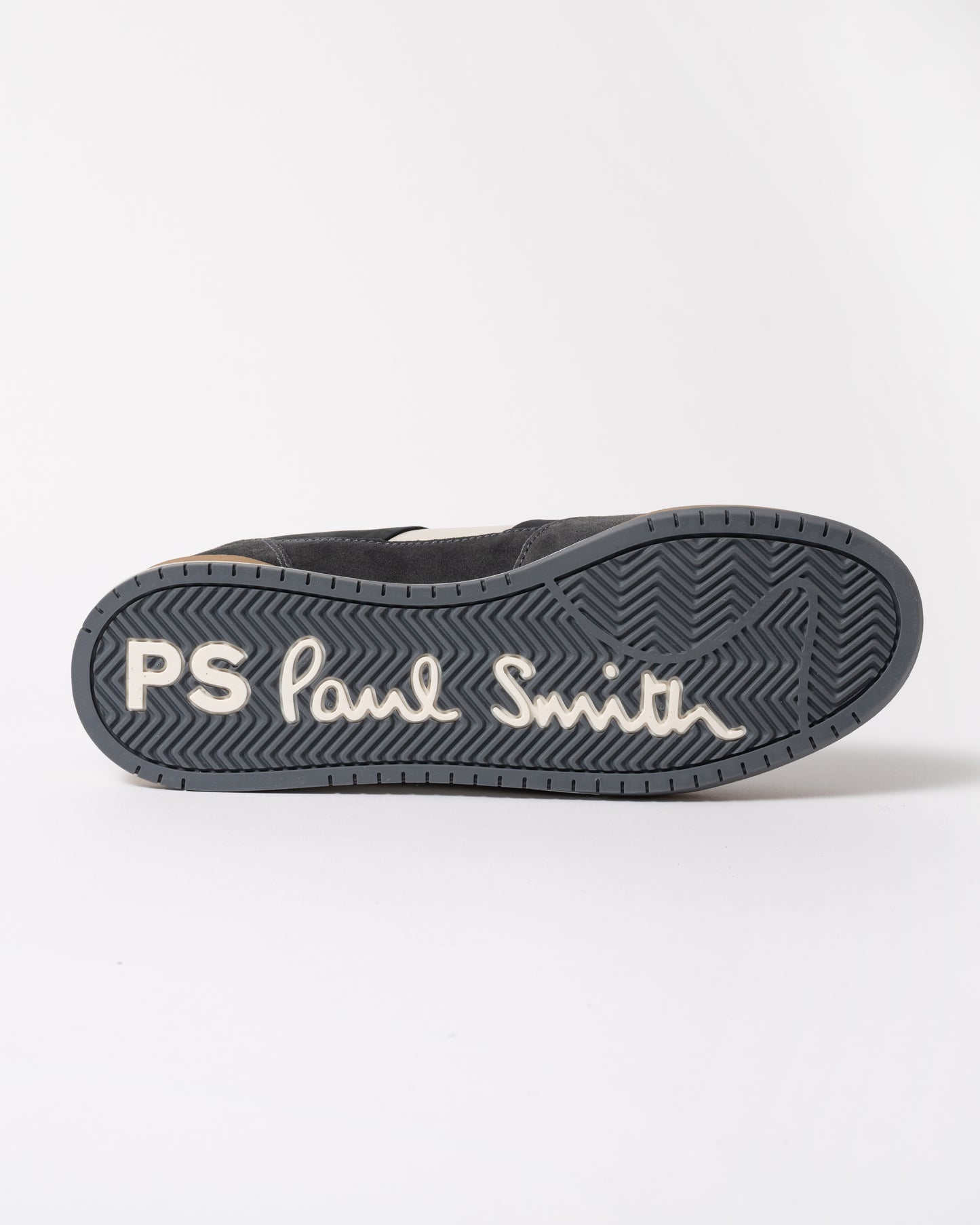 sole of a PS Paul Smith Dover Suede Mens Trainer in 74 Smoke