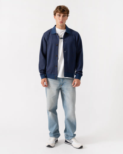 Outfit shot of PS Paul Smith Mens Casual Fit Cardigan - 46 Indigo