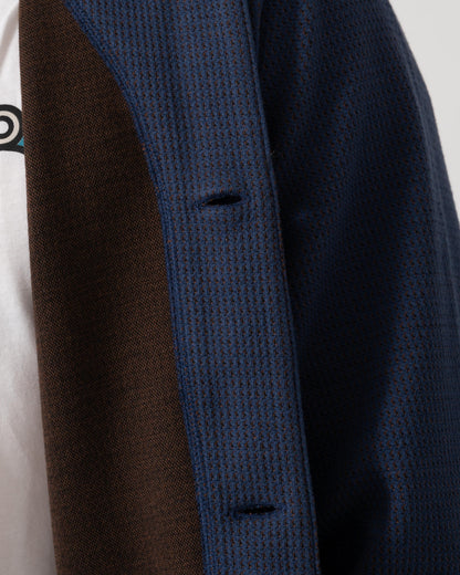 Fabric detail of PS Paul Smith Mens Casual Fit Cardigan - 46 Indigo