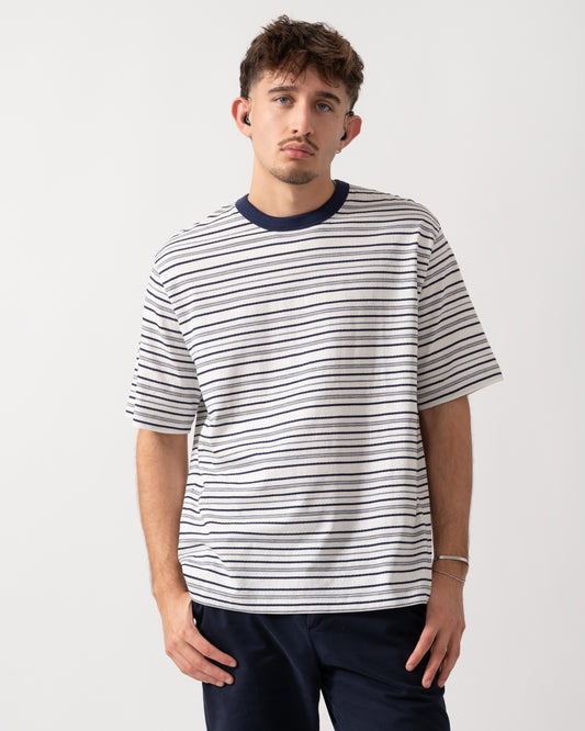 Model wearing a PS Paul Smith Mens Casual Fit T-Shirt in Off White