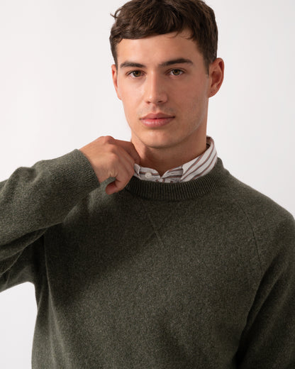 PS Paul Smith Mens Crew Neck Sweater - 39 Very Dark Green