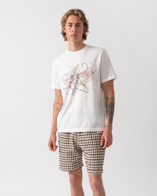 PS Paul Smith Mens Hangers Graphic T-Shirt in 02 White