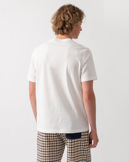 bank shot of a PS Paul Smith Mens Hangers Graphic T-Shirt in 02 White