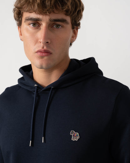 Detail of PS Paul Smith Mens Pullover Hoodie with Zebra Logo - 49 Very Dark Navy