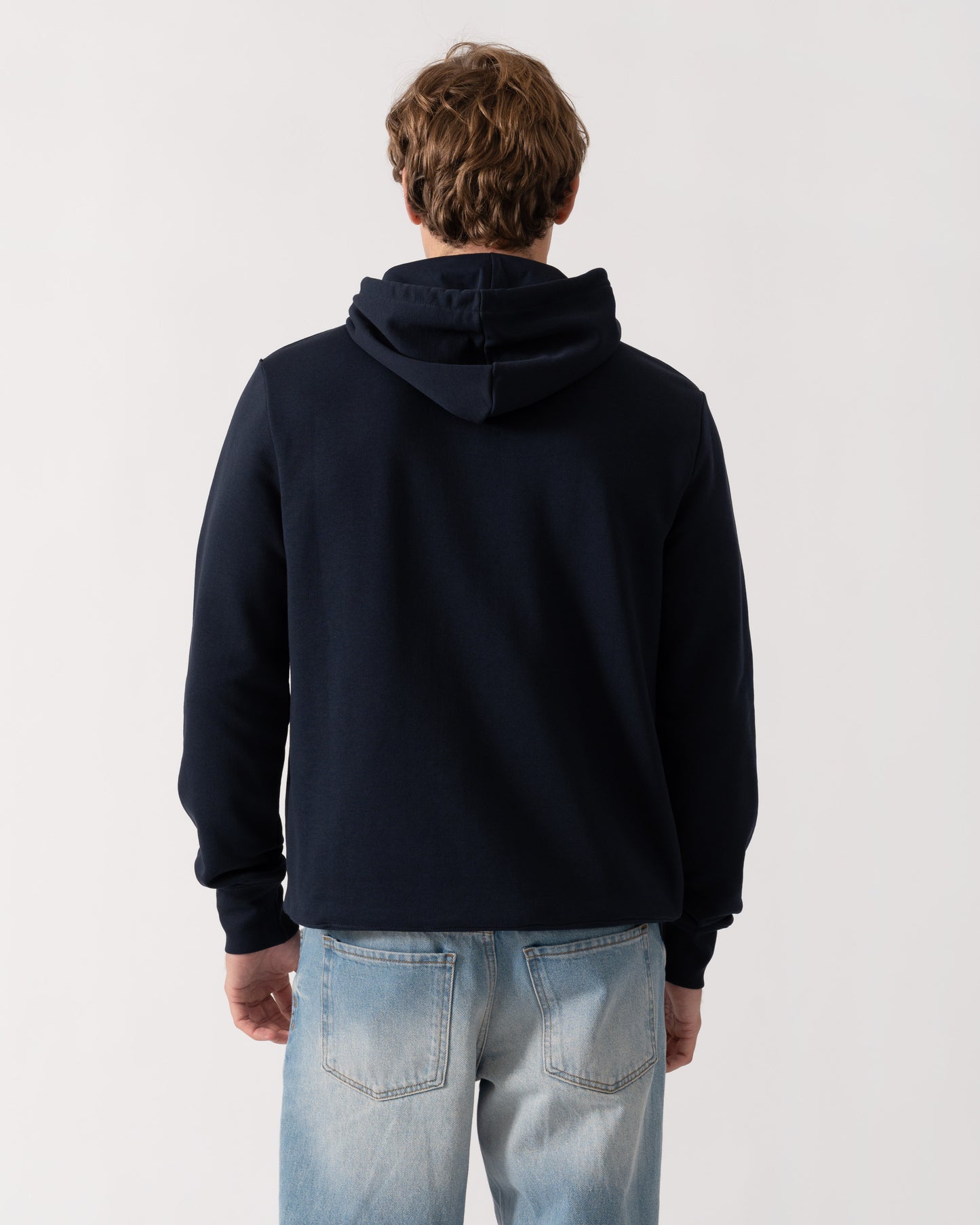 Back of PS Paul Smith Mens Pullover Hoodie with Zebra Logo - 49 Very Dark Navy