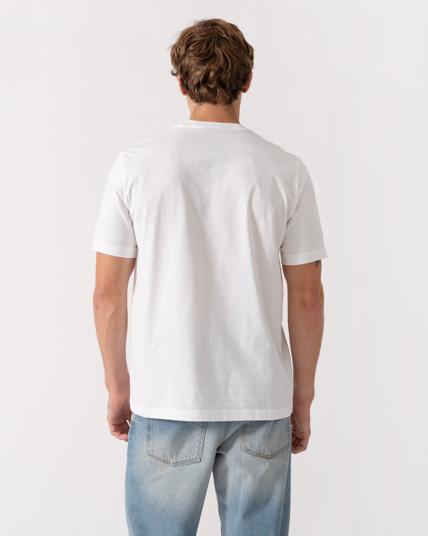 Back of PS Paul Smith Mens Regular Fit Chain Graphic T-Shirt - 01 White