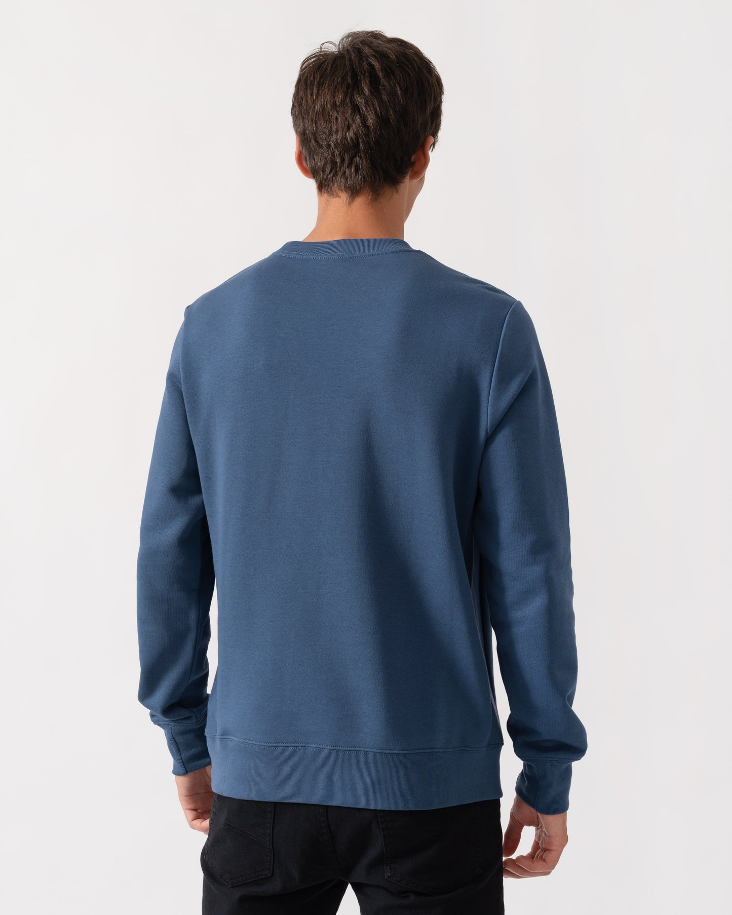 PS Paul Smith Mens Regular Fit Organic Cotton Zebra Logo Sweatshirt - 46D Indigo