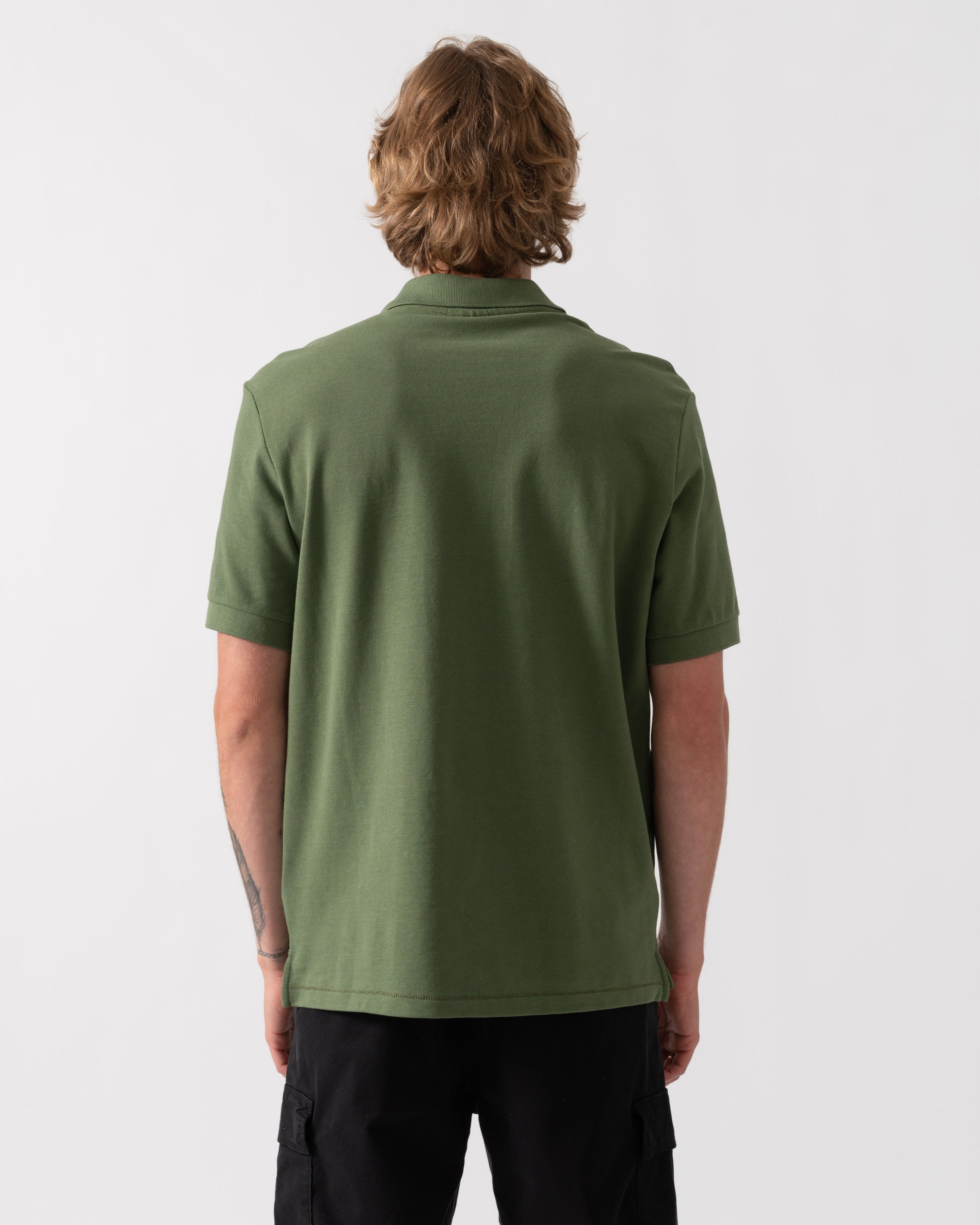 PS Paul Smith Mens Regular Fit Short Sleeve Zebra Logo Polo Shirt - 35E Green