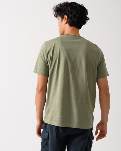 PS Paul Smith Mens Regular Fit Simple Zebra T-Shirt - 34C Light Greyish Green