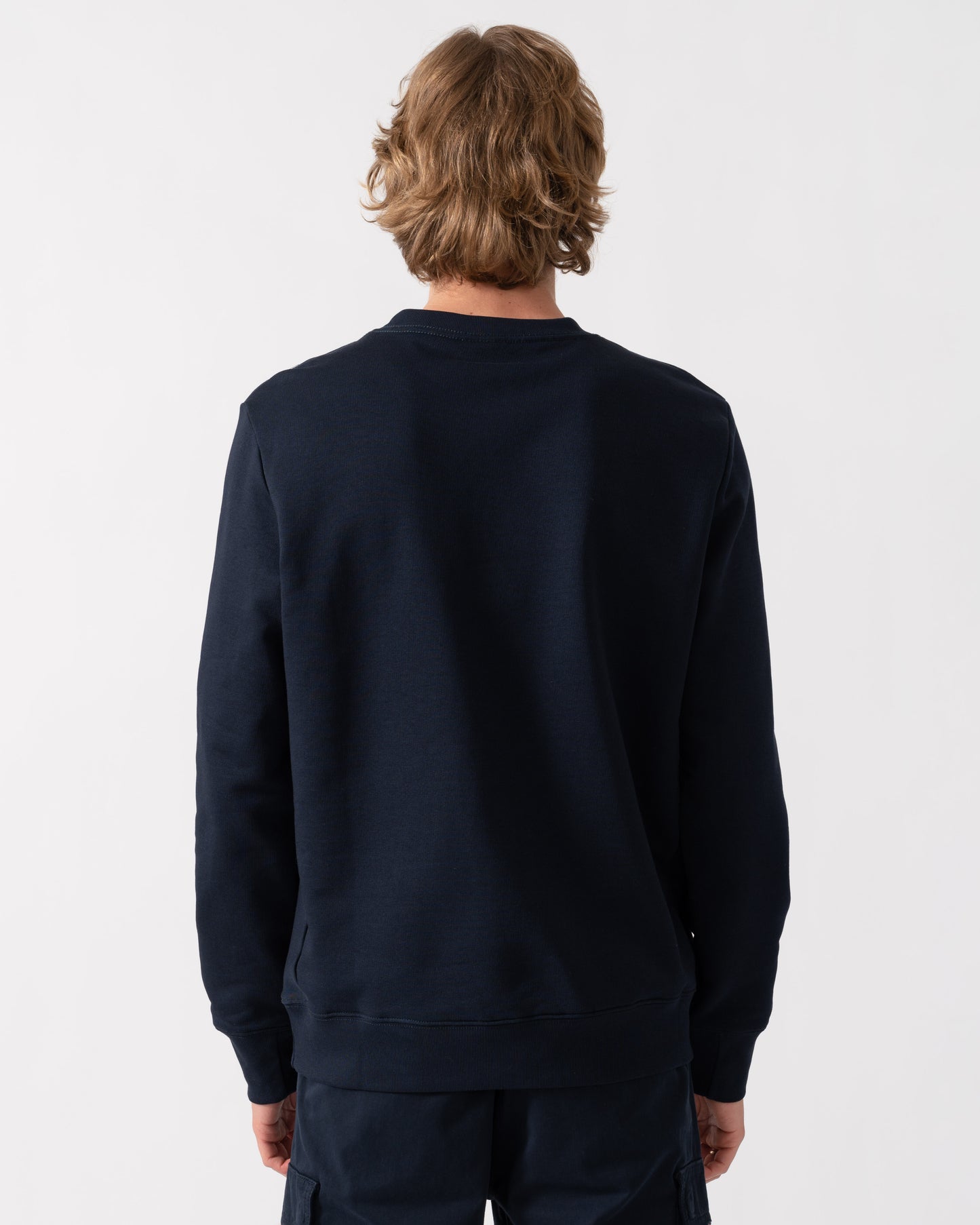 PS Paul Smith Mens Regular Fit Zebra Logo Sweatshirt M2R-027R-WZEBRA - 49 Very Dark Navy