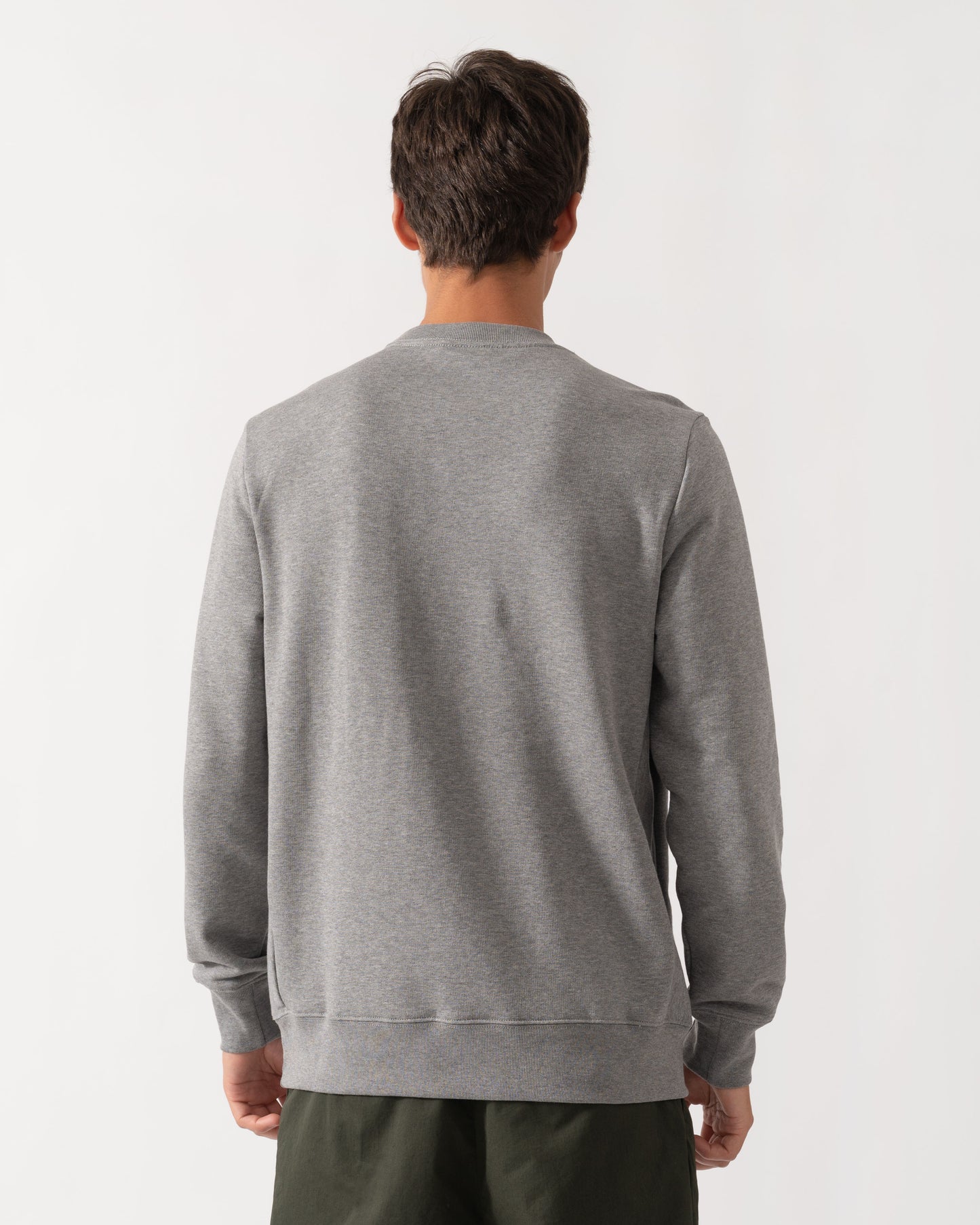 PS Paul Smith Mens Regular Fit Zebra Logo Sweatshirt M2R-027R-WZEBRA - 72 Melange