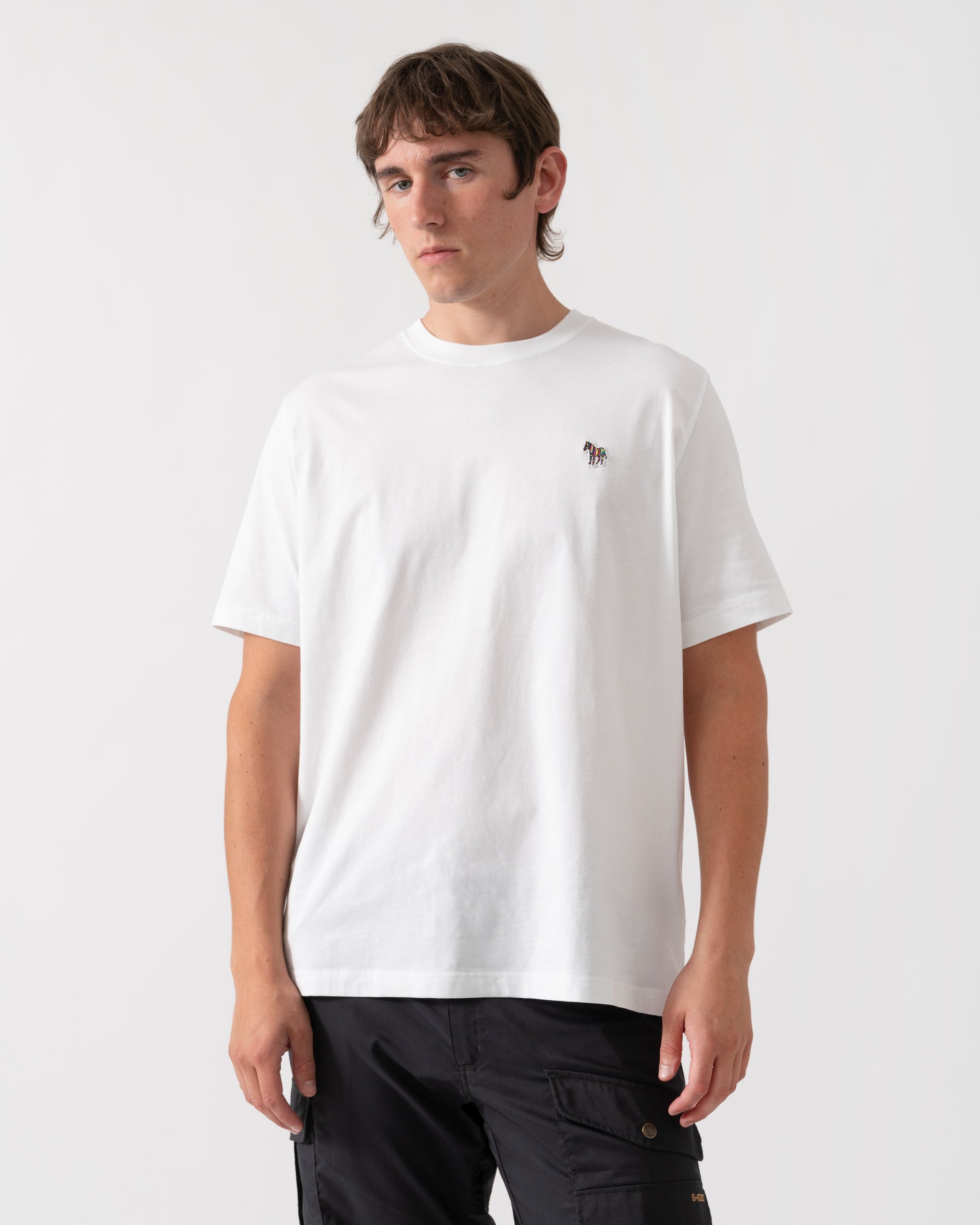 aul Smith Mens Regular Fit Zebra Logo T-Shirt