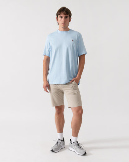 PS Paul Smith Mens Regular Fit Zebra Logo T-Shirt M2R-011R-WZEBRA - 41E Blue