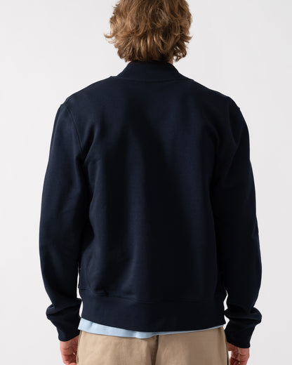PS Paul Smith Mens Regular Fit Zebra Logo Zip Bomber Jacket - 49 Very Dark Navy