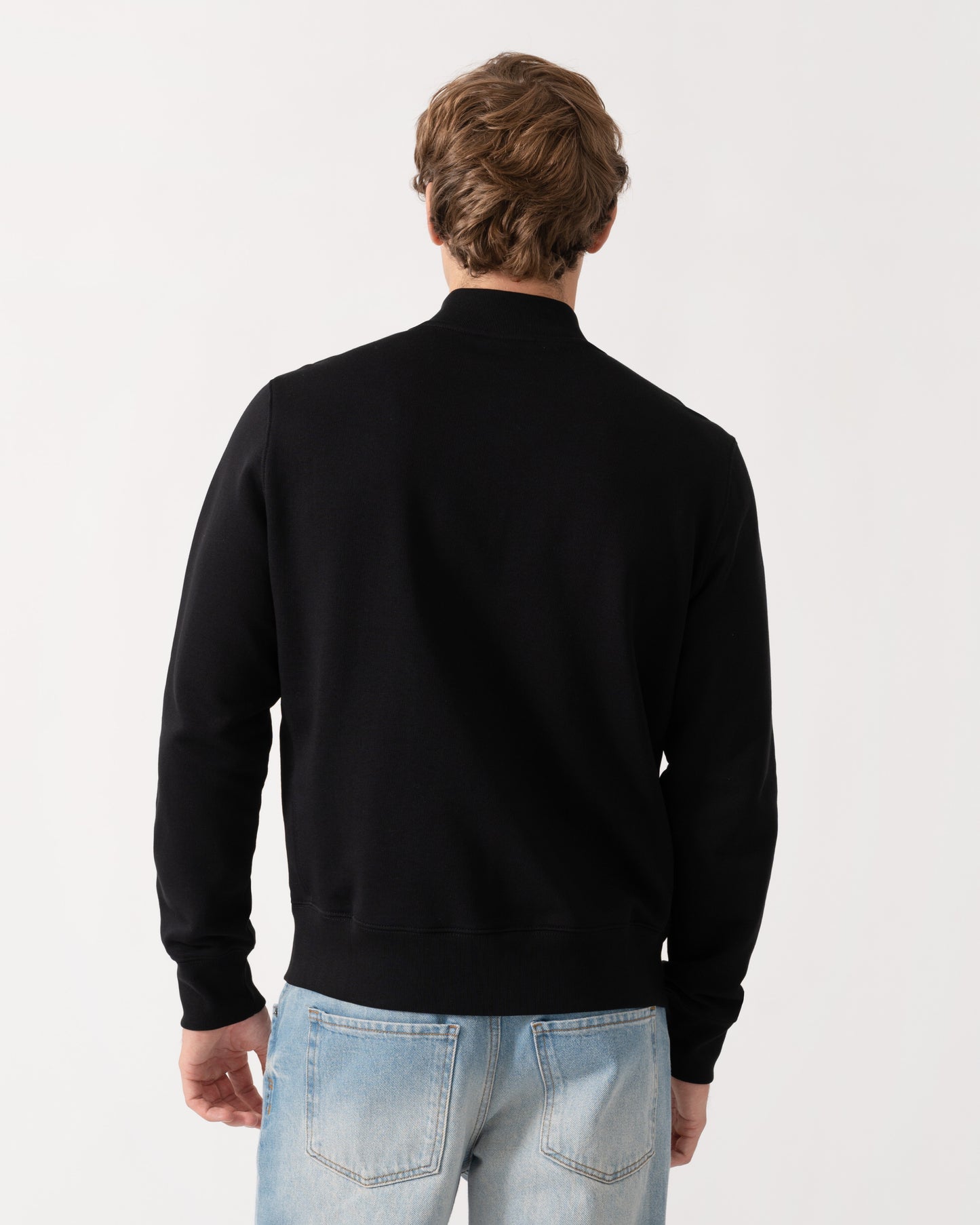 PS Paul Smith Mens Regular Fit Zebra Logo Zip Bomber Jacket - 79 Black